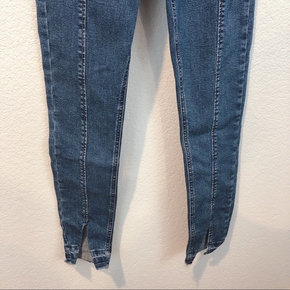 Topshop Moto Jamie HW Ponte Skinny Side Slit Jeans - Picture 4 of 12